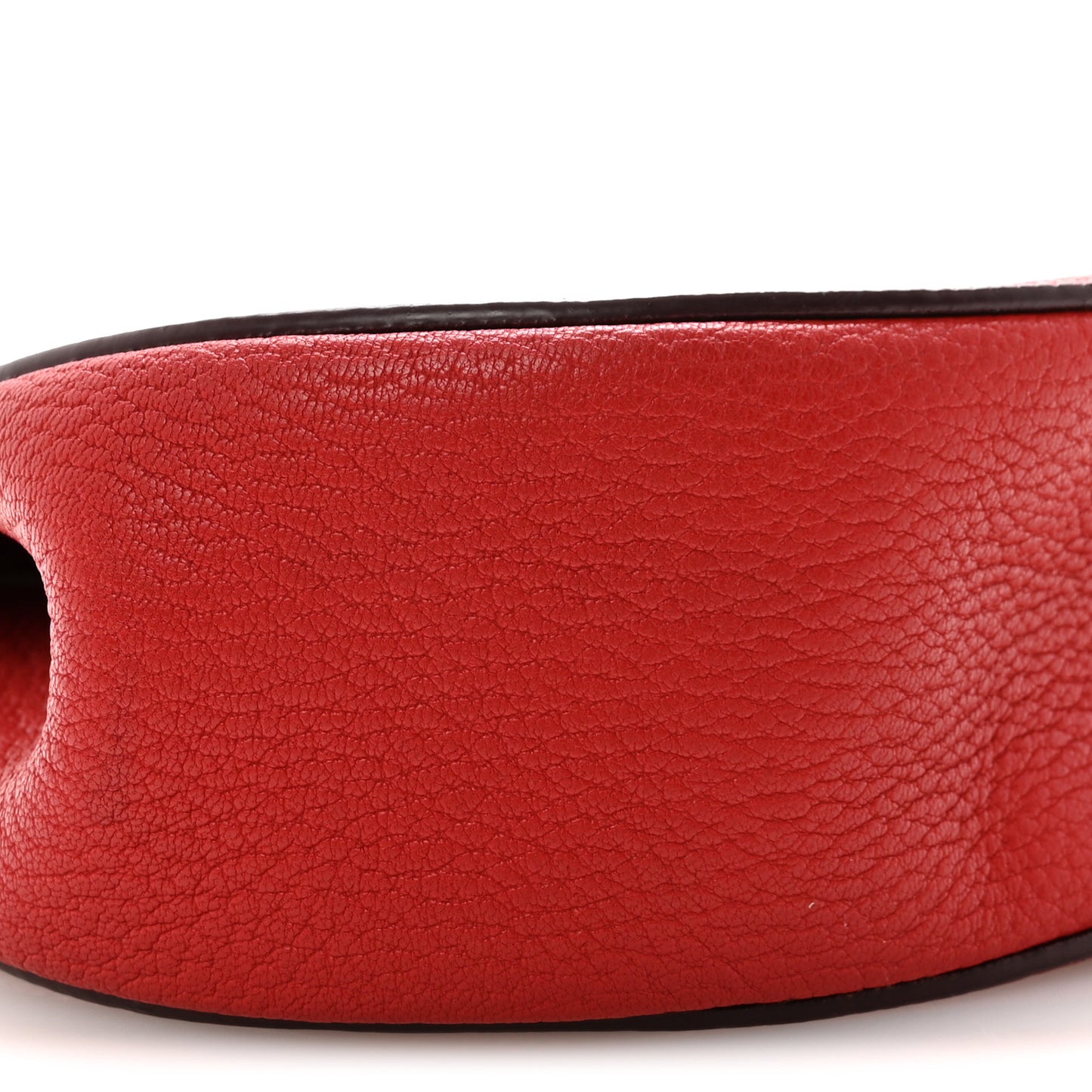 Grained Lambskin Drew Shoulder Bag Plaid Red