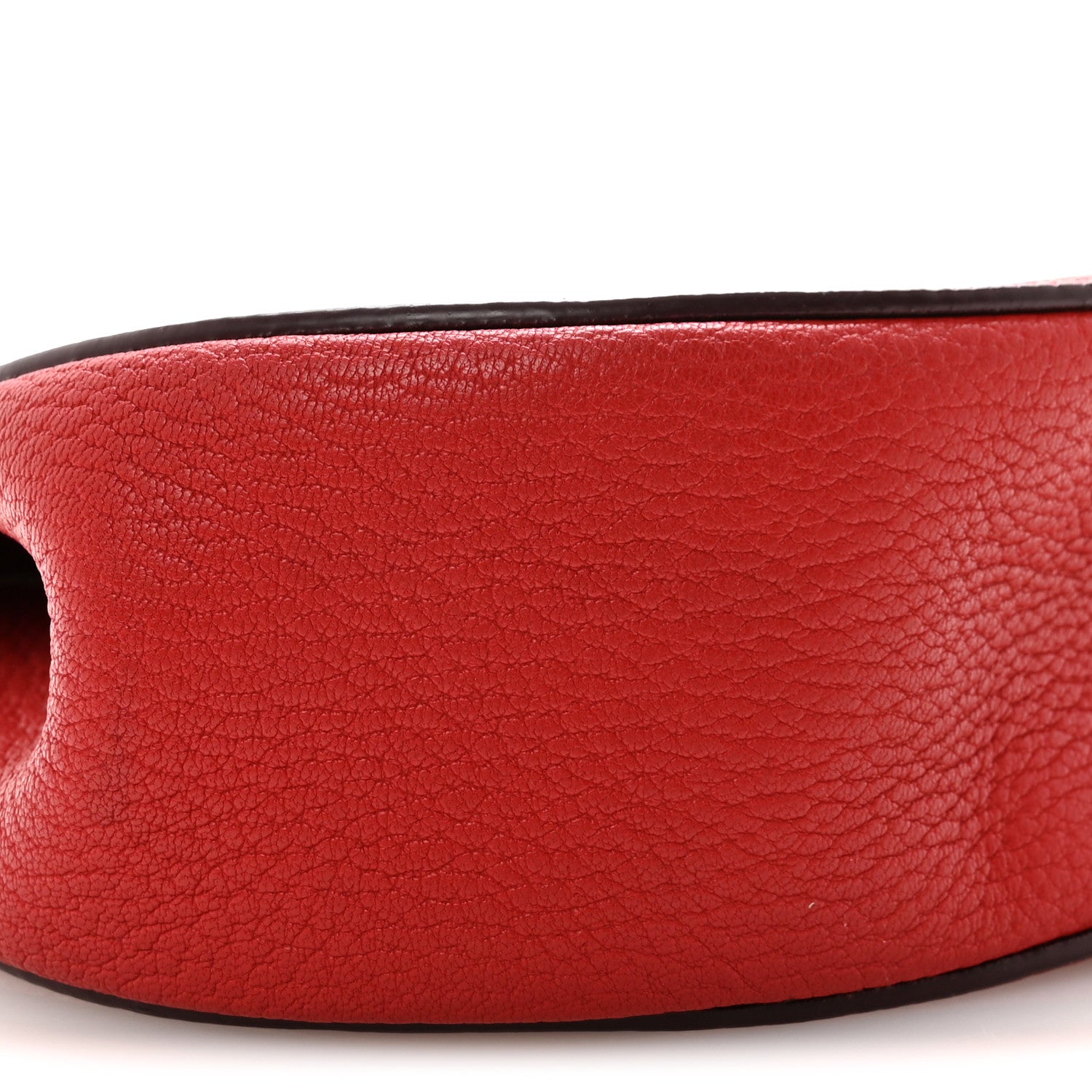 Chloe Grained Lambskin Drew Shoulder Bag Plaid Red 8 of 9