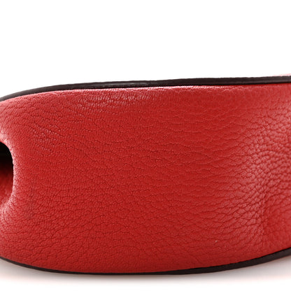 Chloe Grained Lambskin Drew Shoulder Bag Plaid Red 8 of 9