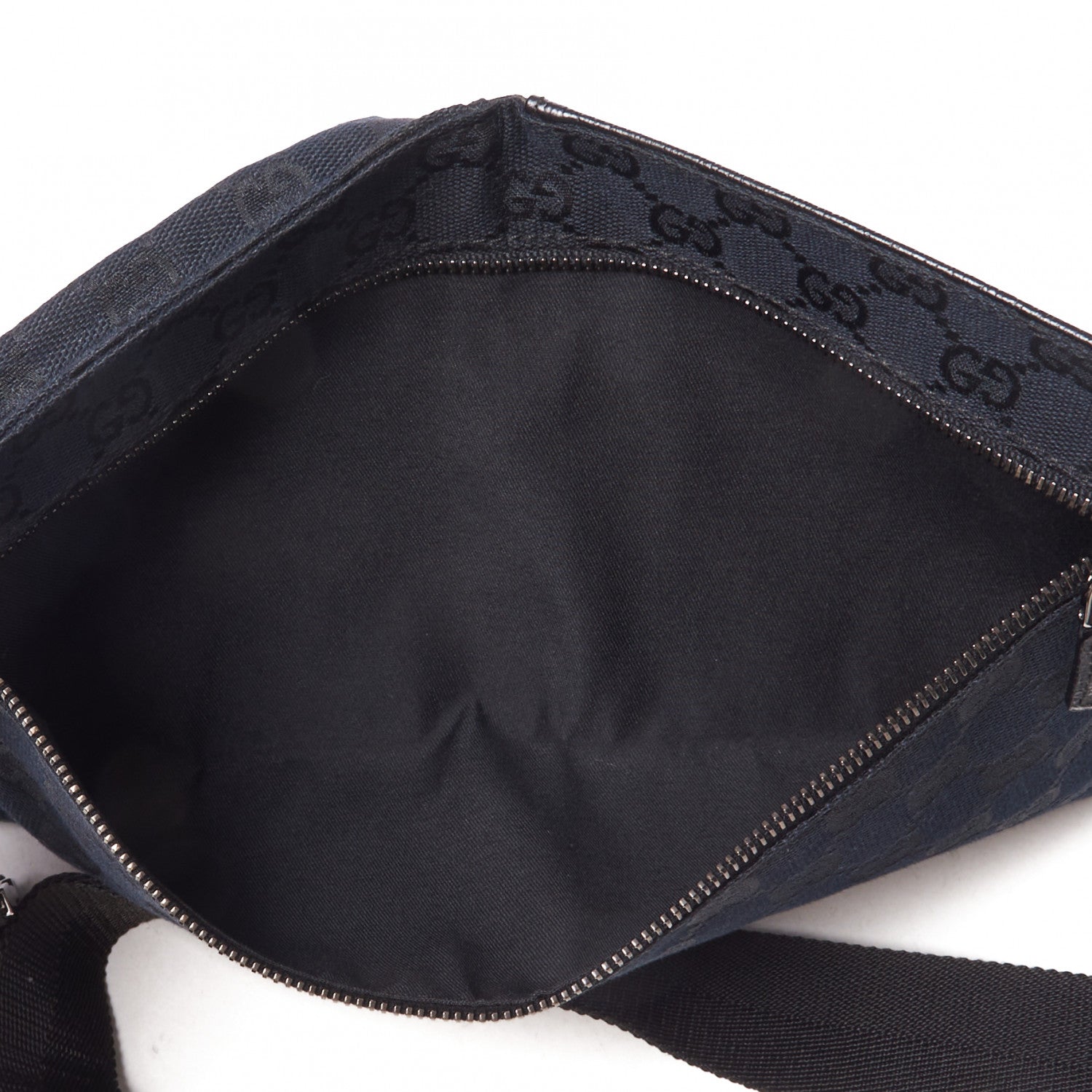 Gucci GG Monogram Double Pocket Belt Bag Black 5 of 7