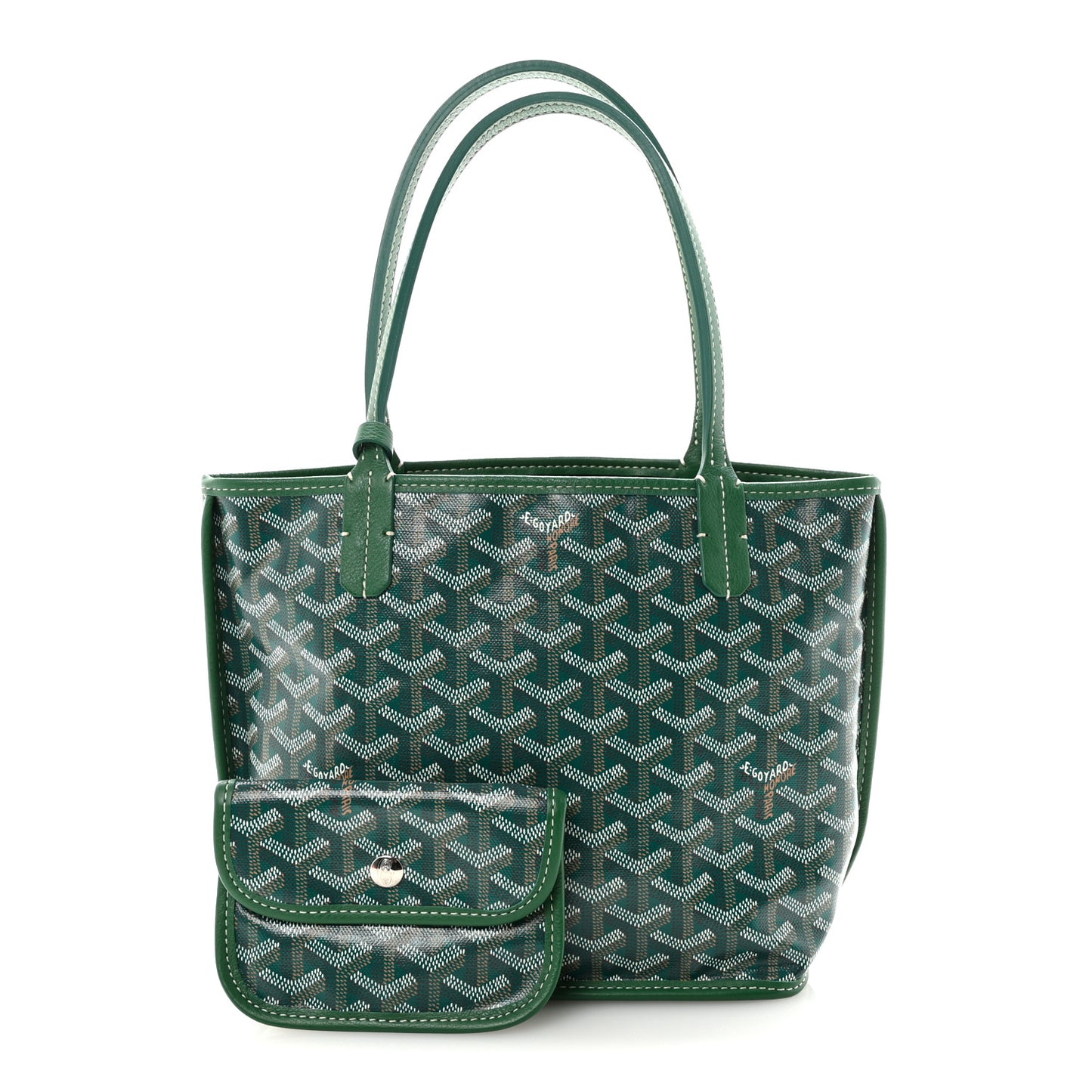 Goyardine Reversible Mini Anjou Green