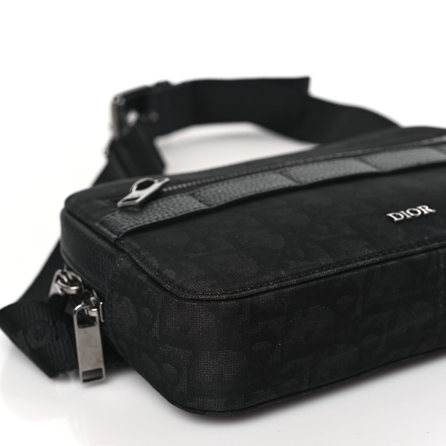 Christian Dior HOMME Oblique Safari Messenger Black 8 of 9