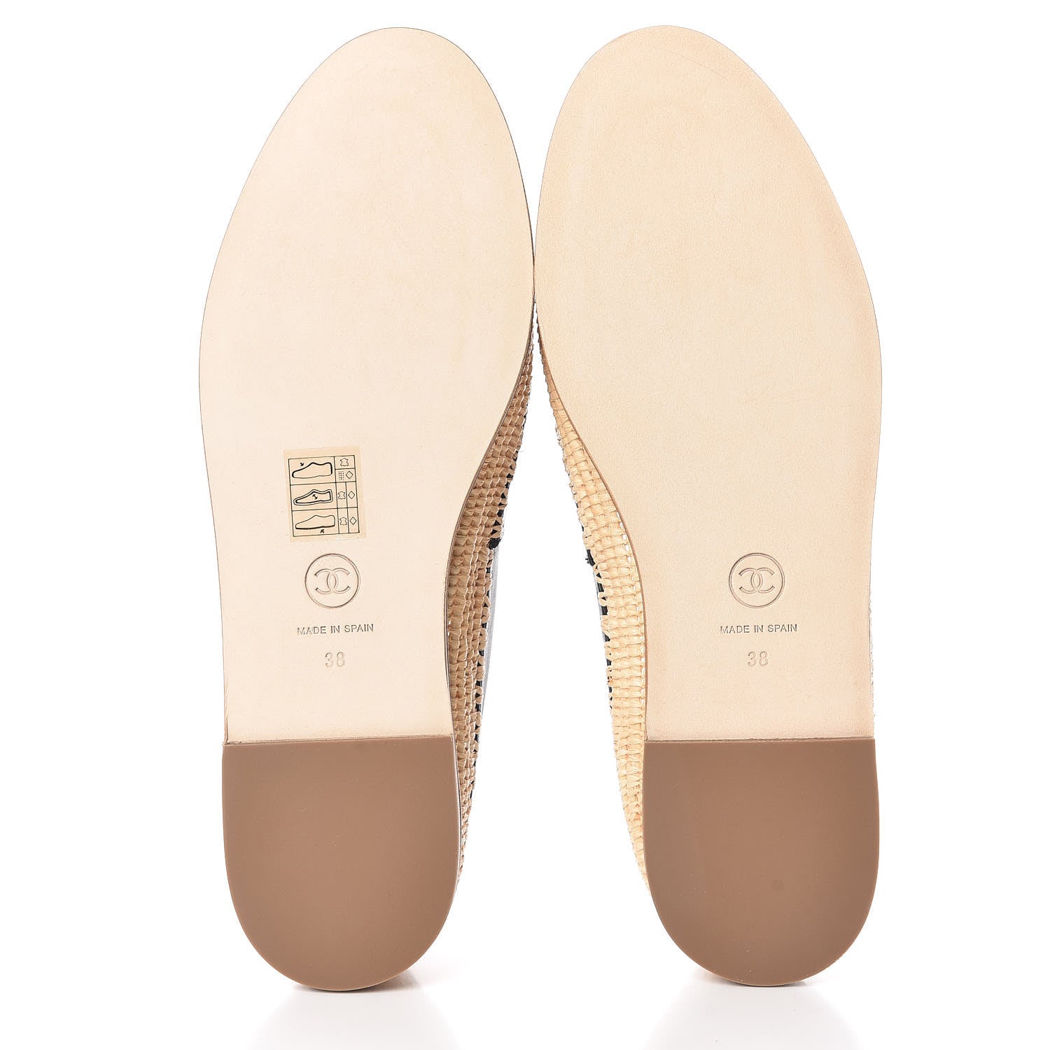 Chanel Lambskin Grosgrain CC Espadrilles 38 Black 5 of 8