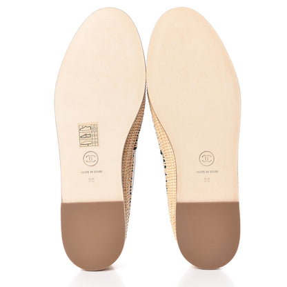 Chanel Lambskin Grosgrain CC Espadrilles 38 Black 5 of 8