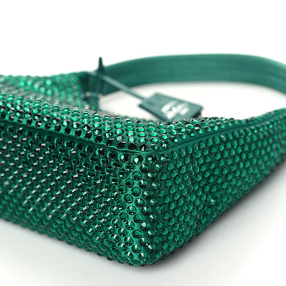 Prada Satin Crystal Mini Re-Edition 2000 Bag Mango 9 of 10