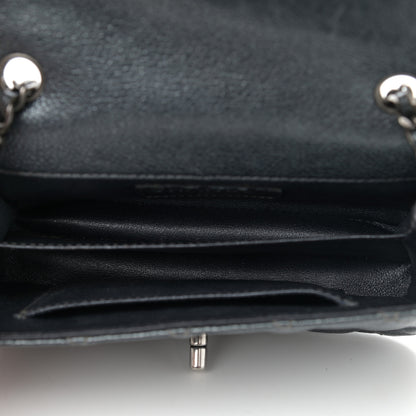 Chanel Metallic Caviar Quilted Extra Mini Flap Charcoal 7 of 11