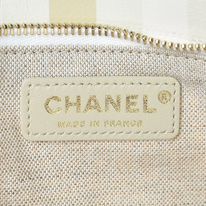 Chanel Canvas Floral Print Clutch White 7 of 10