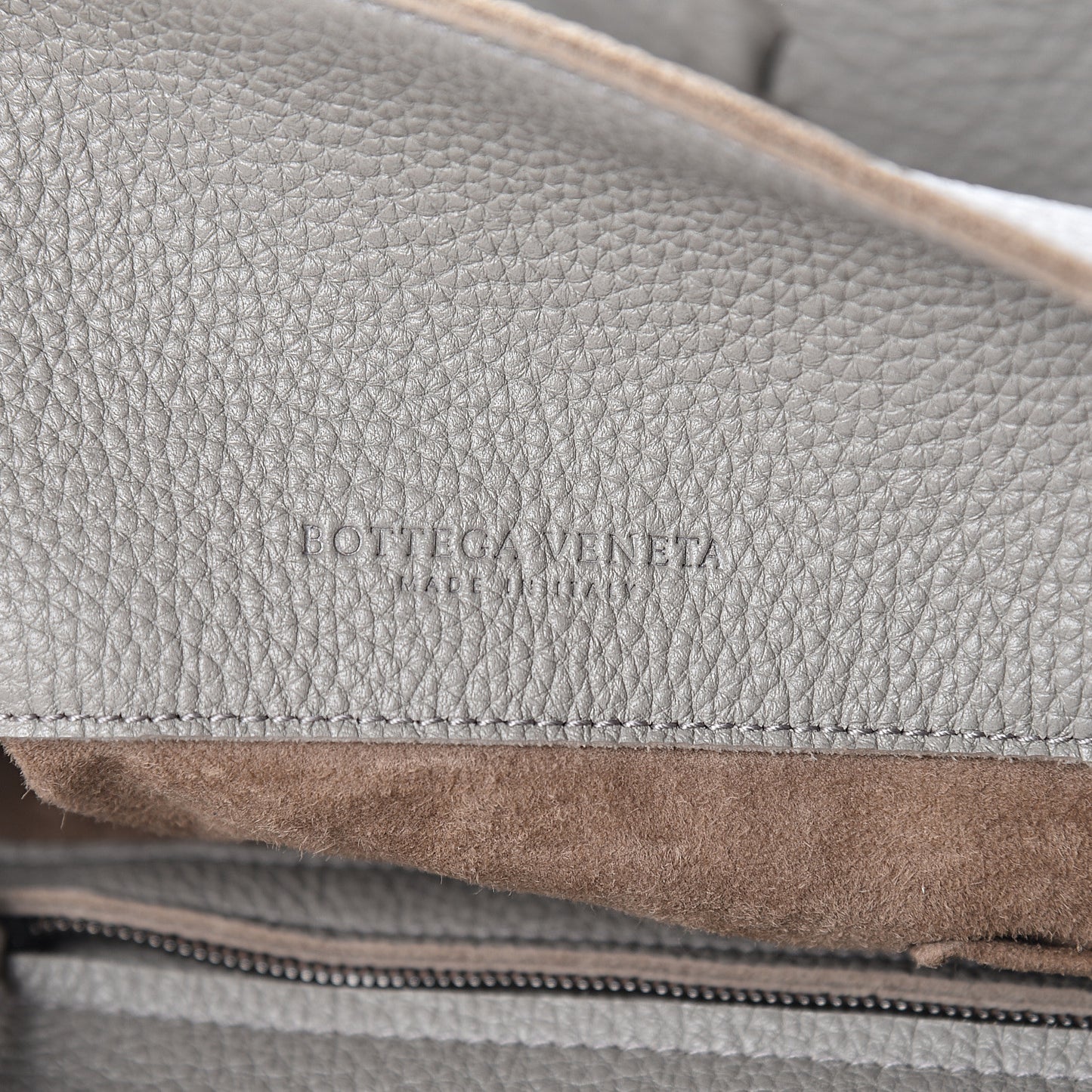 Cervo Deerskin Hobo Light Grey