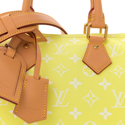 Louis Vuitton Calfskin Monogram Speedy P9 Bandouliere 25 Lemonade Yellow 8 of 11