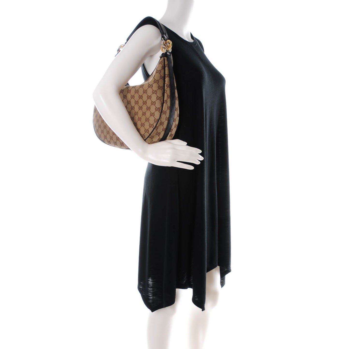 Monogram Medium GG Twins Hobo Black