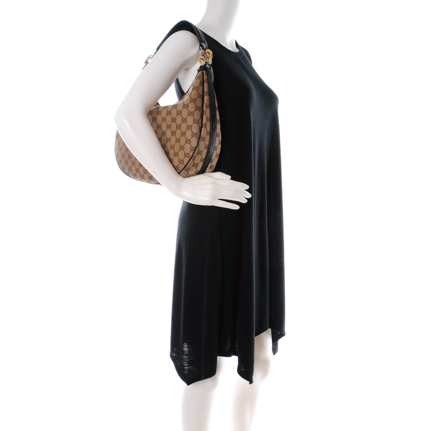 Gucci Monogram Medium GG Twins Hobo Black 2 of 7