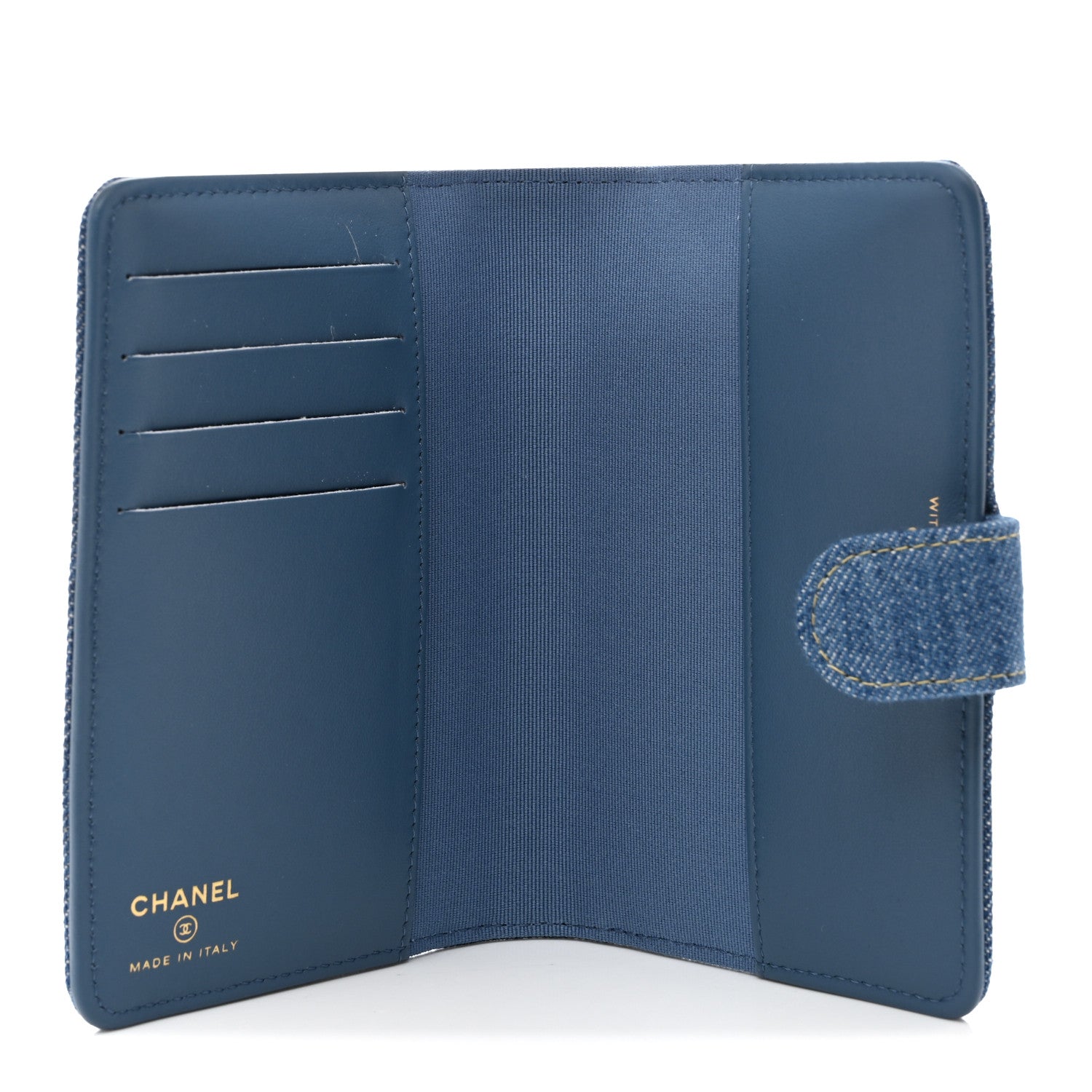 Chanel Denim Passport Holder Blue 1859253 – FASHIONPHILE