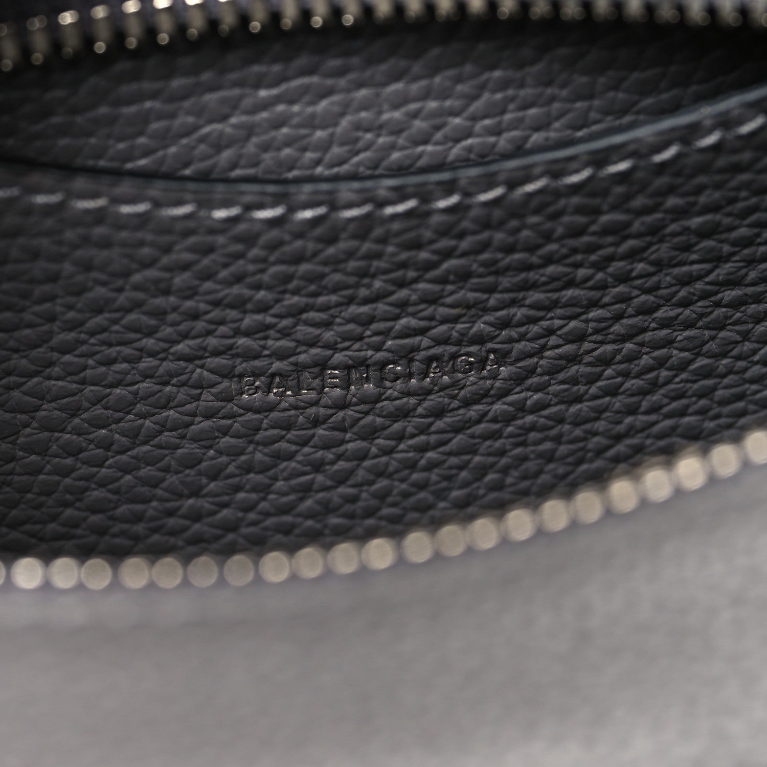 Balenciaga Grained Calfskin Neo Classic Silver Hardware Mini City Dark Grey 5 of 9