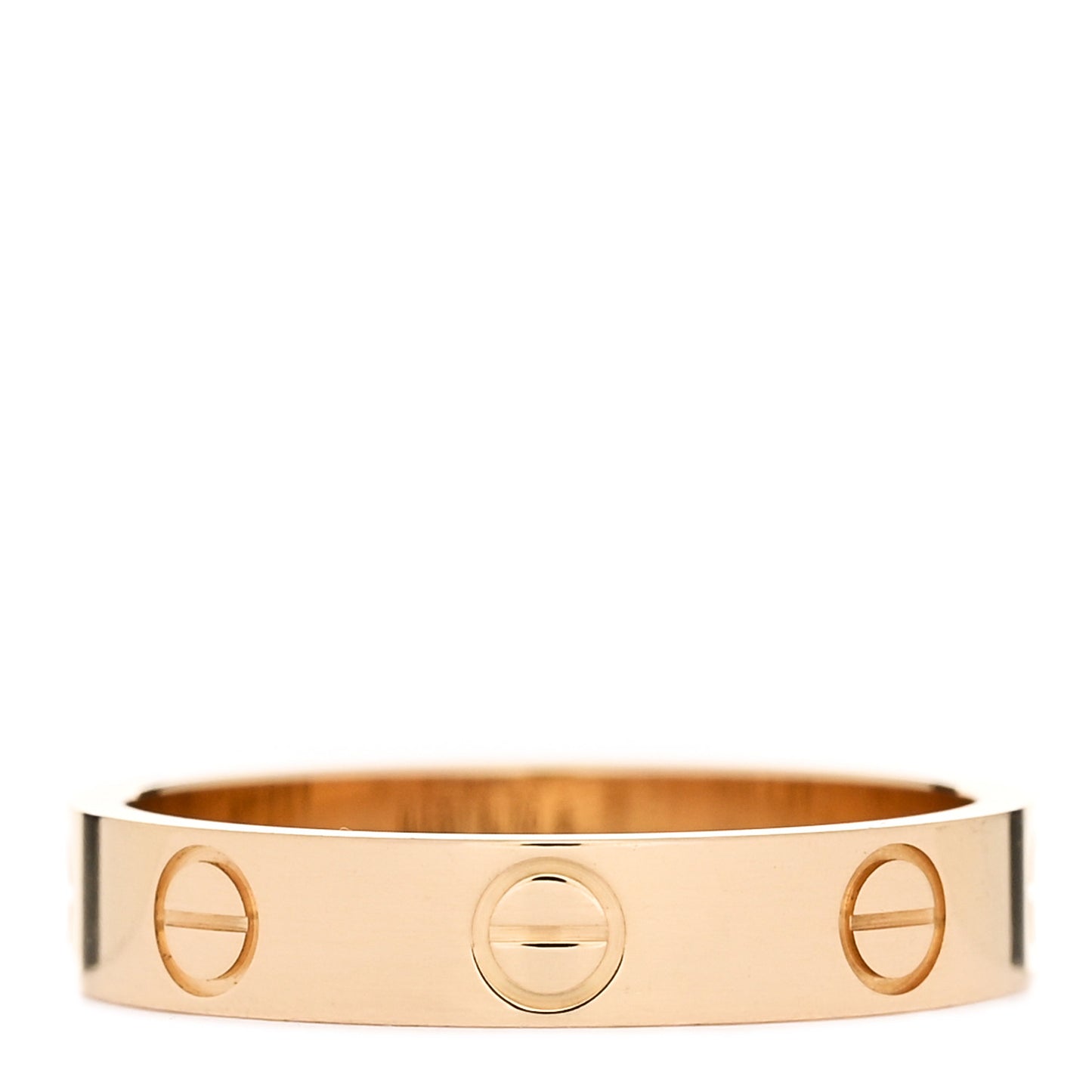 18K Yellow Gold 3.5mm LOVE Wedding Band Ring 52 6