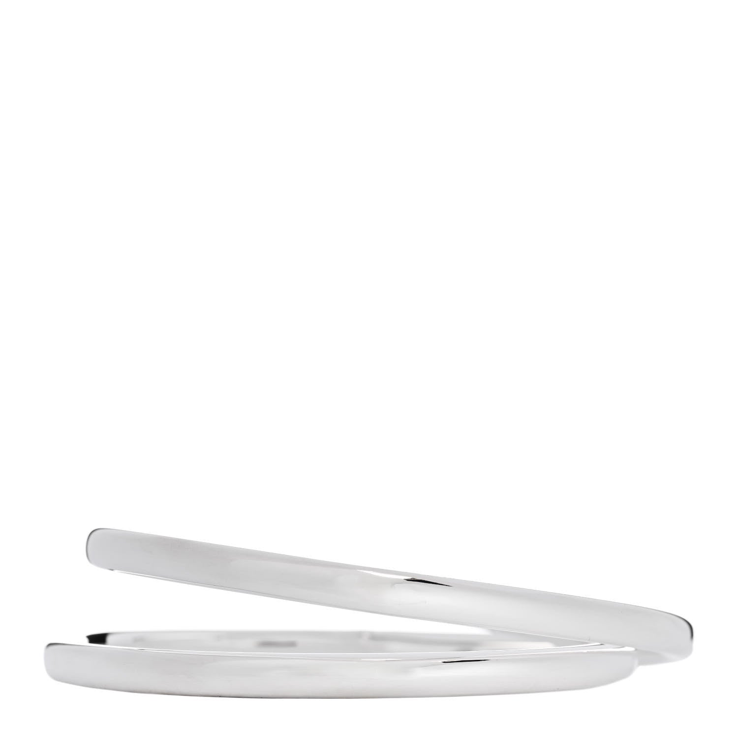 Hermes Sterling Silver Vertige Couer Bracelet ST 2 of 4