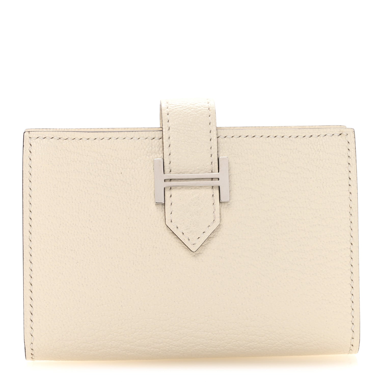 Hermes Chevre Mysore Card Holder Bearn Wallet Nata 1 of 8
