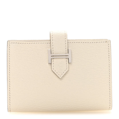 Hermes Chevre Mysore Card Holder Bearn Wallet Nata 1 of 8