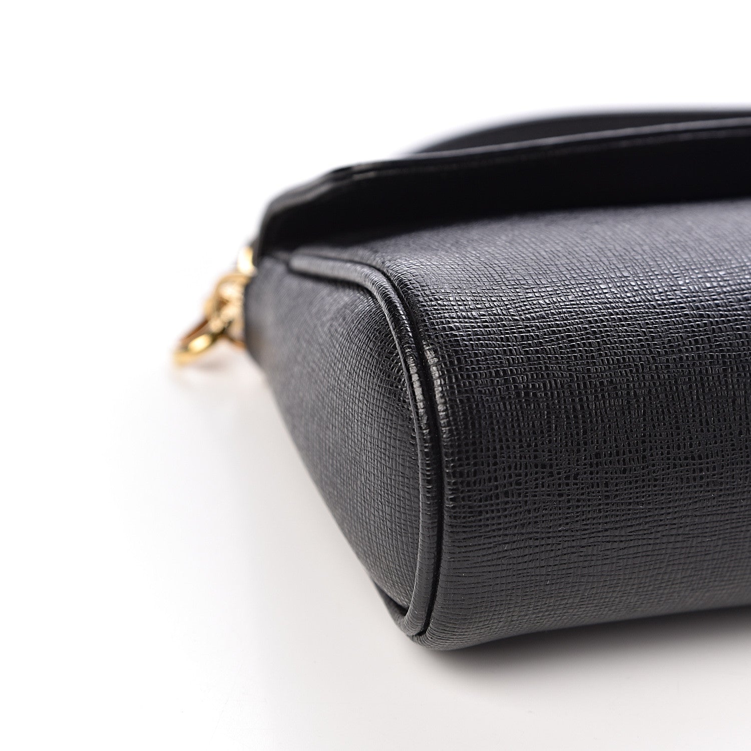 Fendi Vitello Elite Flap Crossbody Bag Black 10 of 11