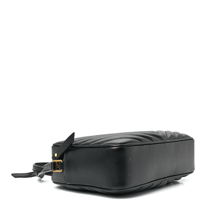 Saint Laurent Calfskin Matelasse Monogram Lou Camera Bag Black 4 of 11