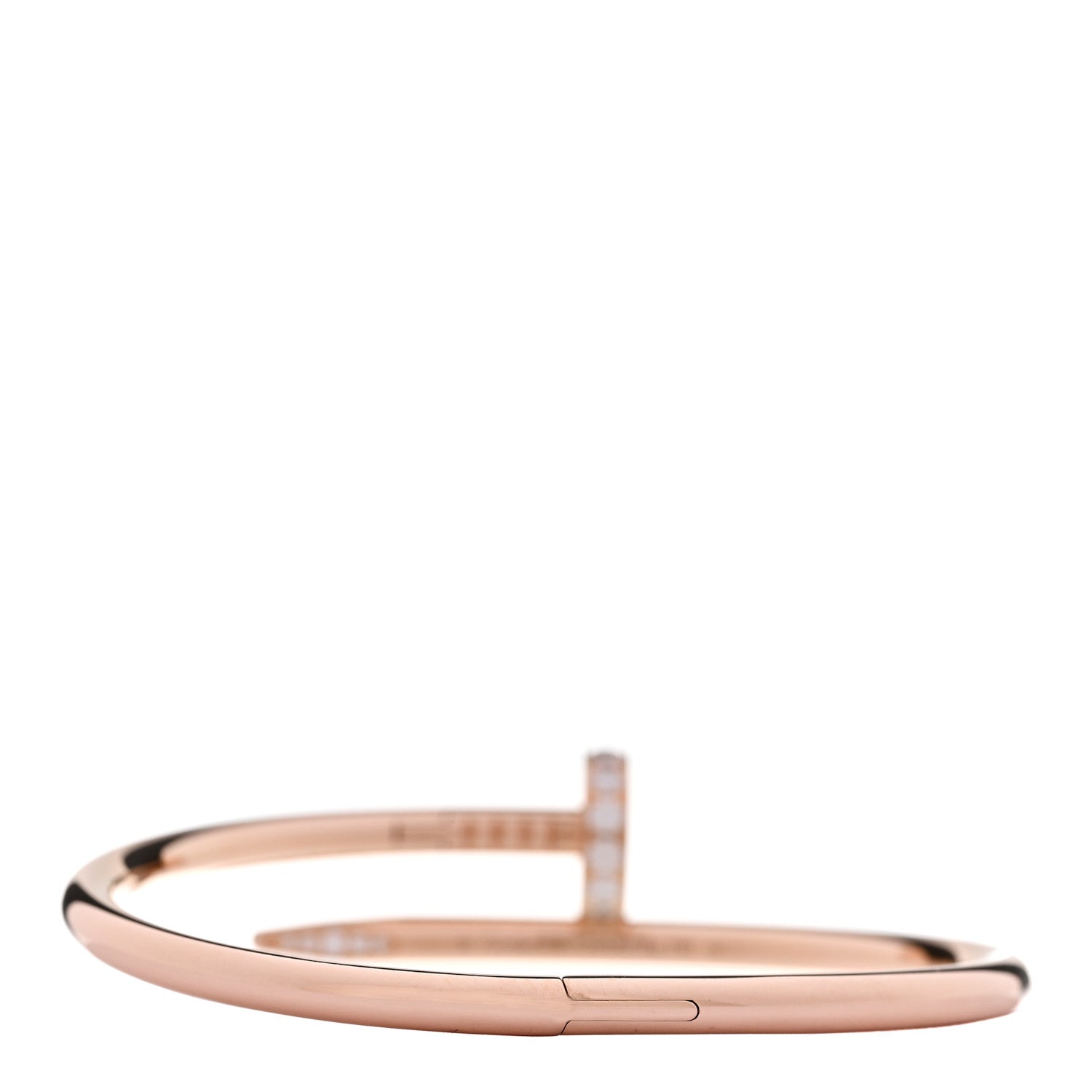 Cartier 18K Pink Gold Diamond Juste Un Clou Bracelet 15 2 of 5