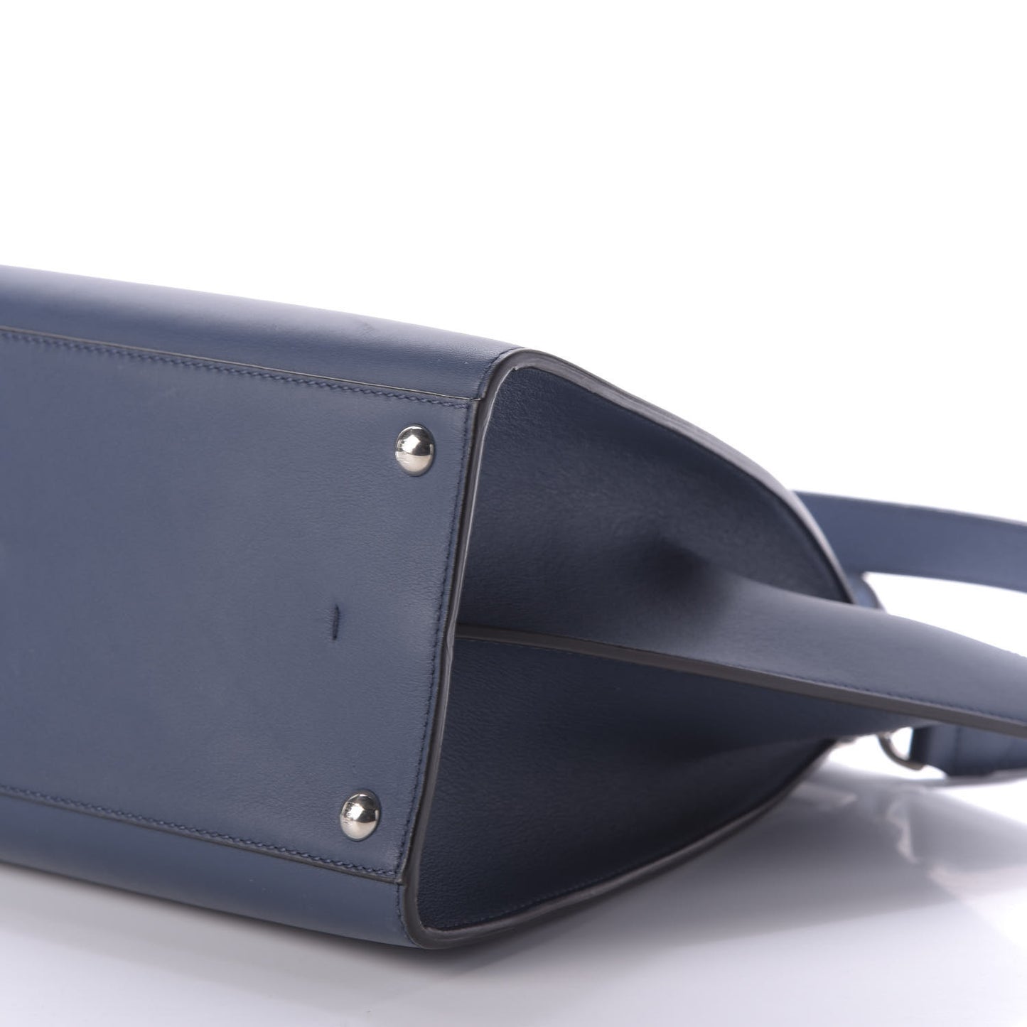 Vitello Dolce Shiny Nappa Petite 3Jours Tote Blue