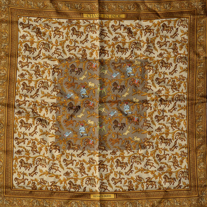 Hermes Silk Chasse En Inde Scarf 90 1 of 6