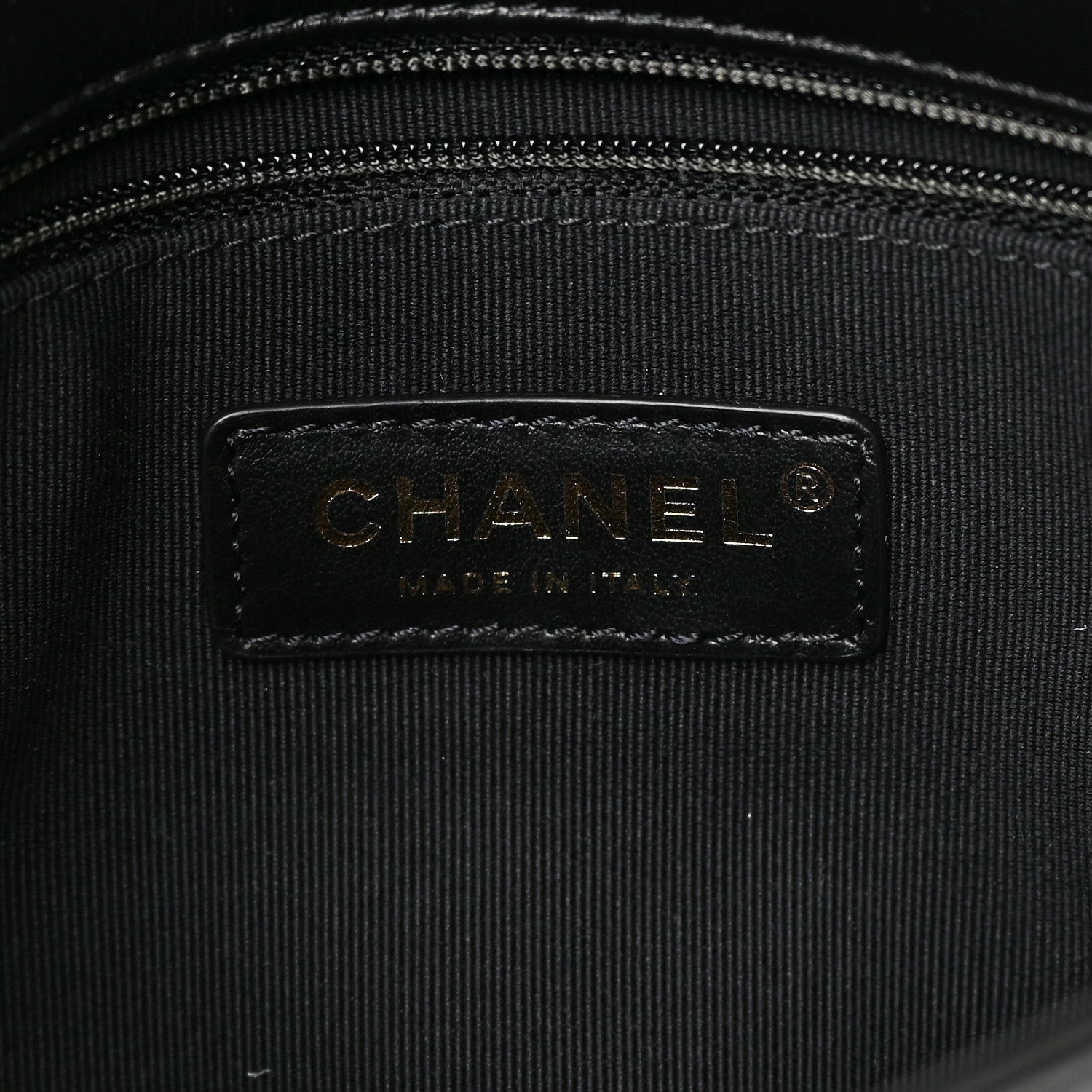 Chanel Lambskin Quilted Small Lacquered Chain Flap Black 6 of 11