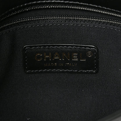 Chanel Lambskin Quilted Small Lacquered Chain Flap Black 6 of 11