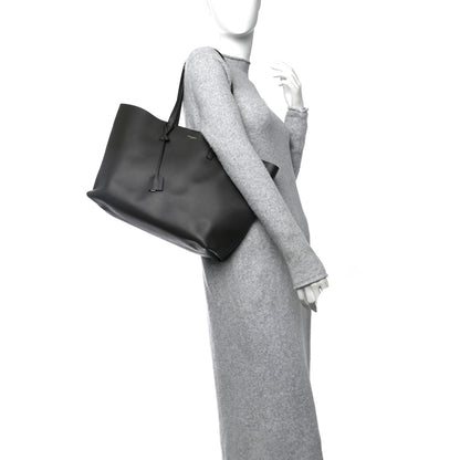 Saint Laurent Calfskin Large Shopping Tote Storm 3 of 13