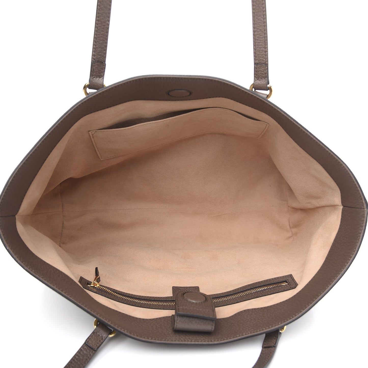 GG Supreme Monogram Medium Ophidia Shopping Tote Brown