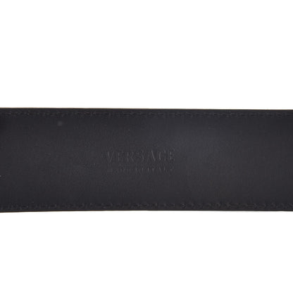 Versace Calfskin Palazzo Medusa Belt 100 40 Black 6 of 8
