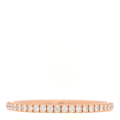 Cartier 18K Pink Gold Diamond 1.5mm Etincelle de Cartier Wedding Band Ring 50 5.25 3 of 5
