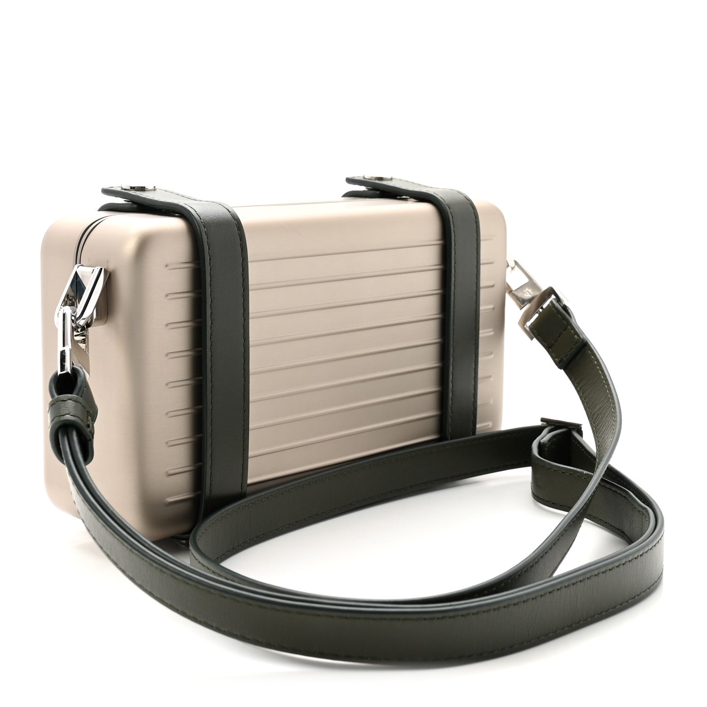 Gloss Polycarbonate Personal Cross-Body Bag Titanium