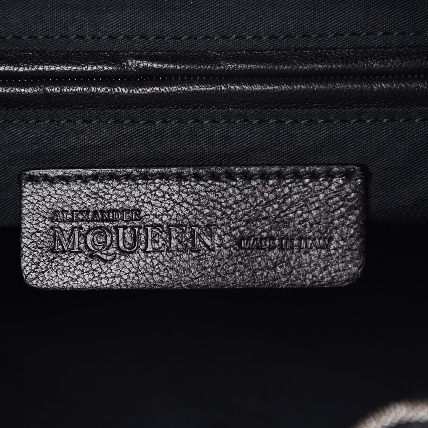 Calfskin Studded De Manta Clutch Black