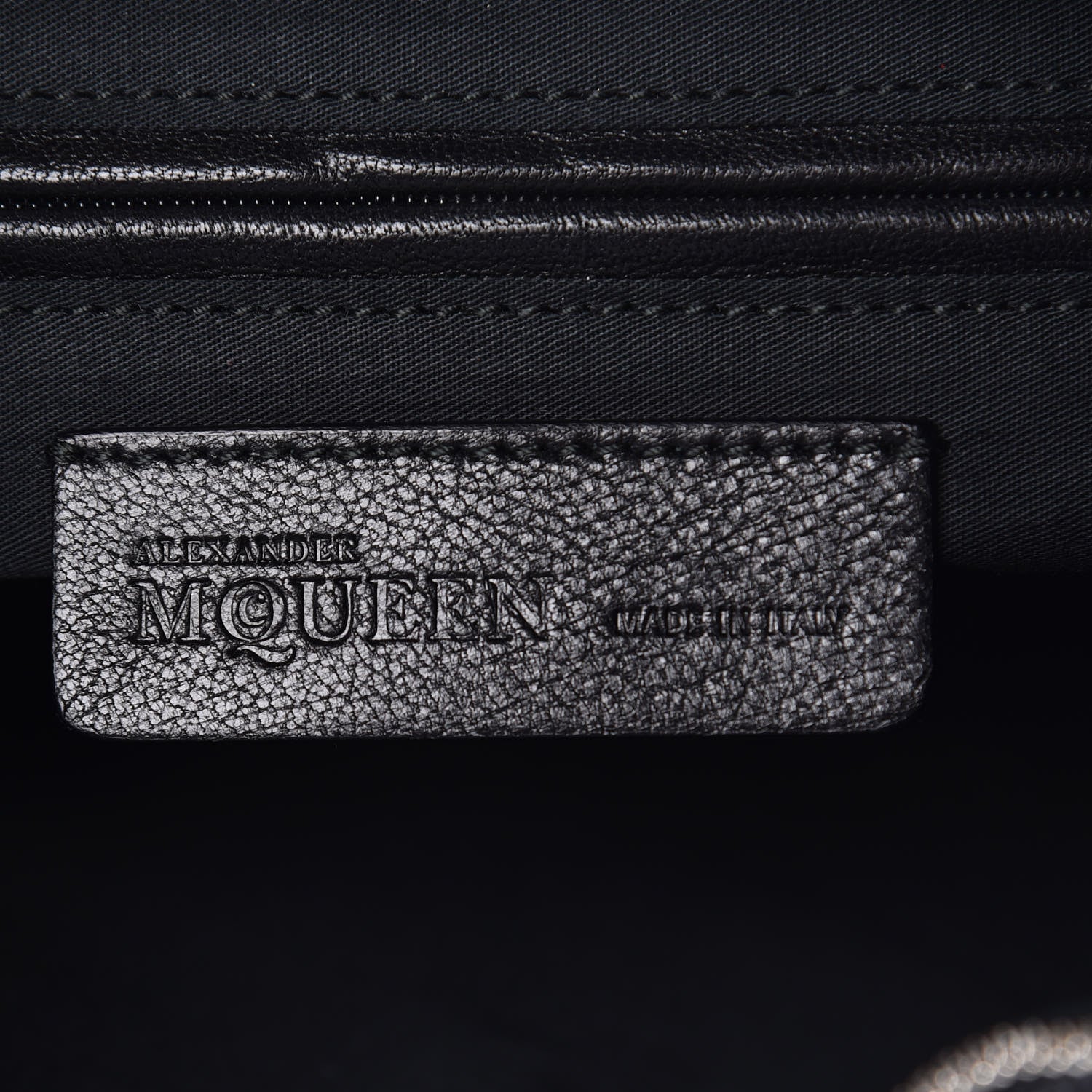 Alexander McQueen Calfskin Studded De Manta Clutch Black 6 of 11