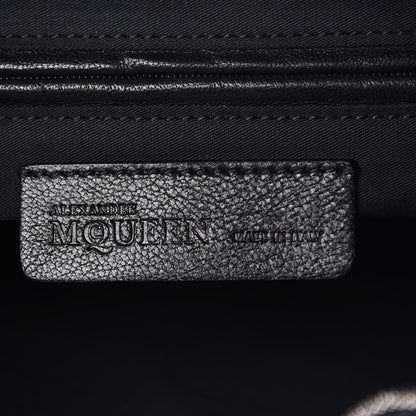 Alexander McQueen Calfskin Studded De Manta Clutch Black 6 of 11