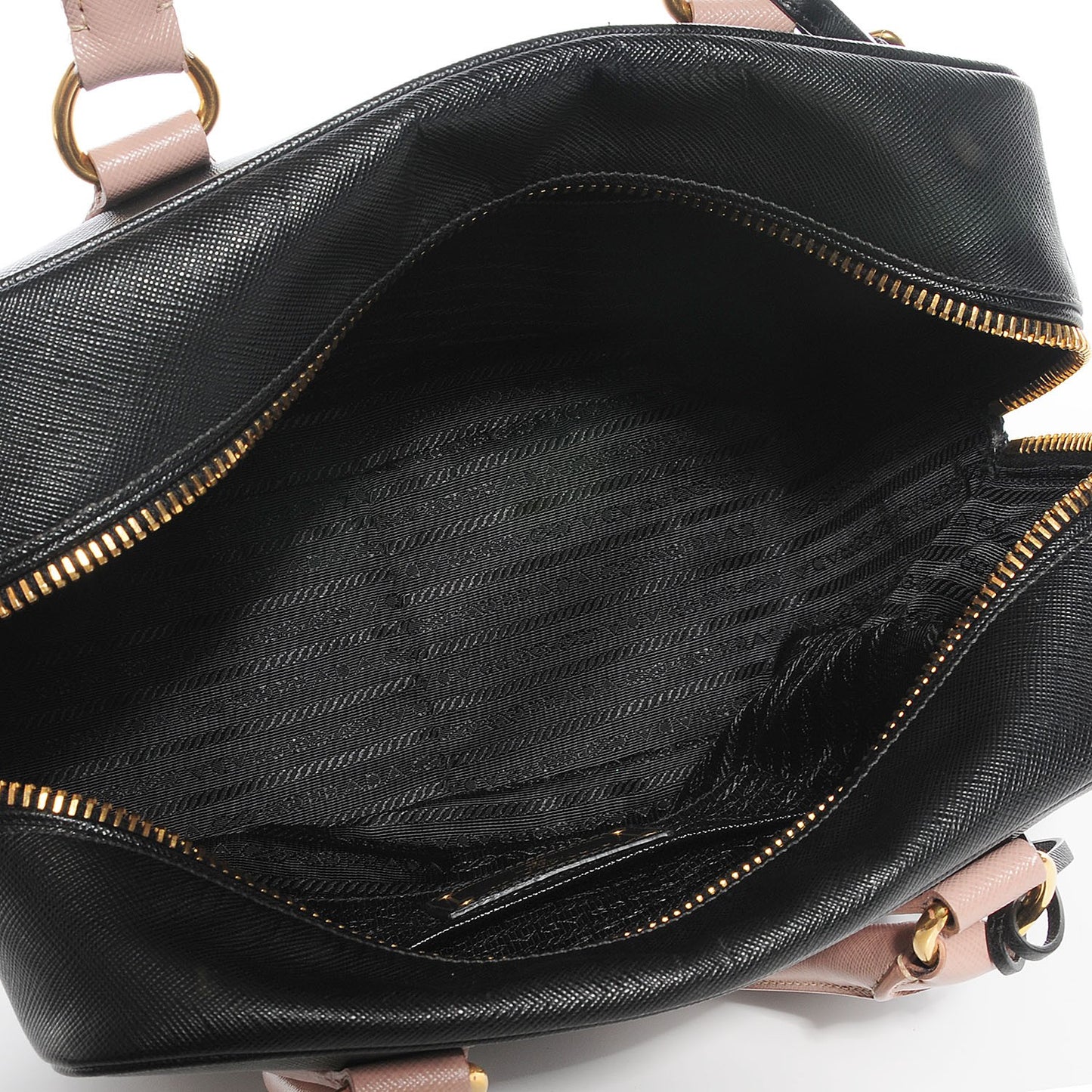 Saffiano Lux Bauletto Black Cammeo