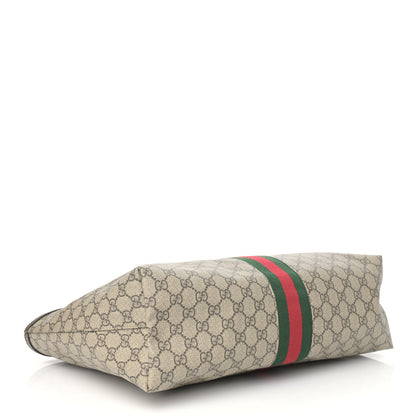 Gucci GG Supreme Monogram Medium Ophidia Shopping Tote Brown 4 of 9
