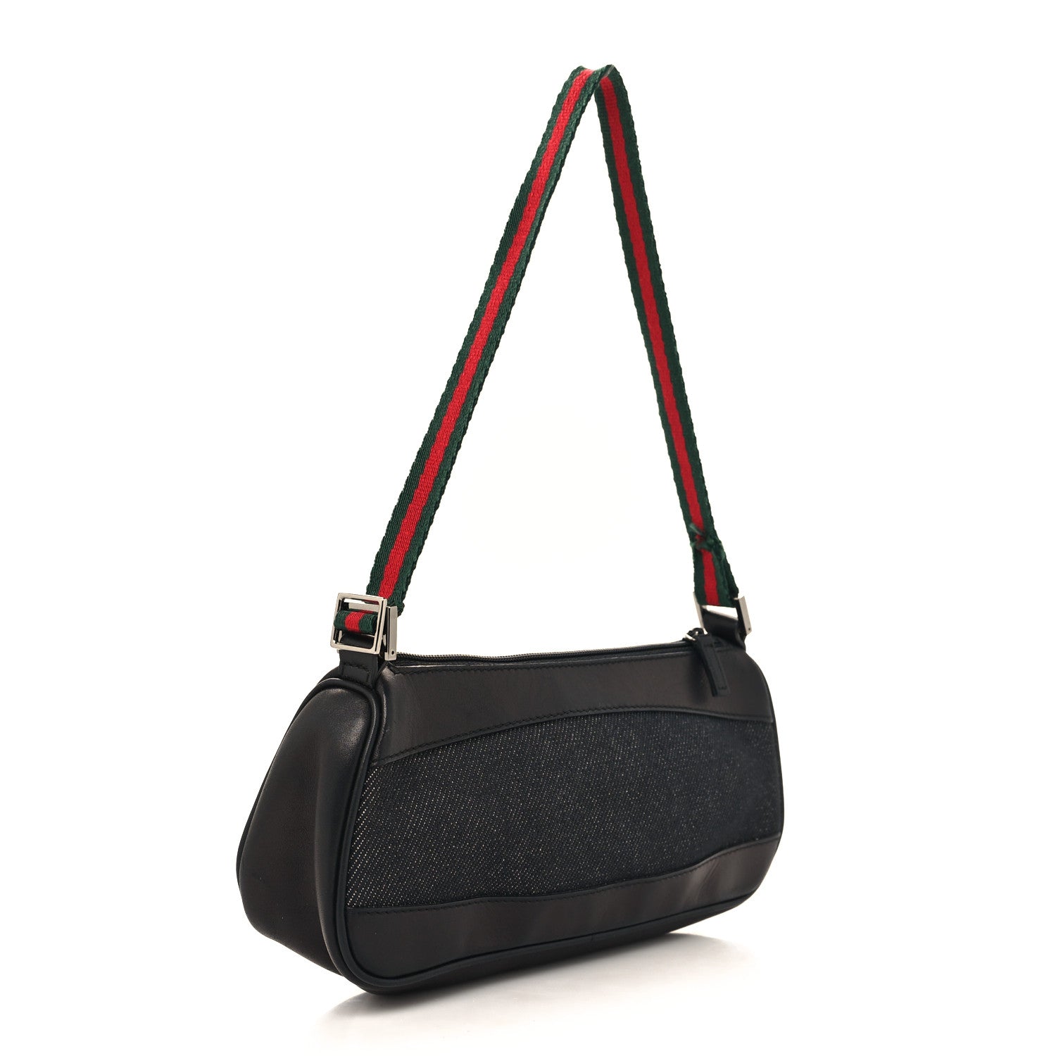 Gucci Denim Web Pochette Black 5 of 31