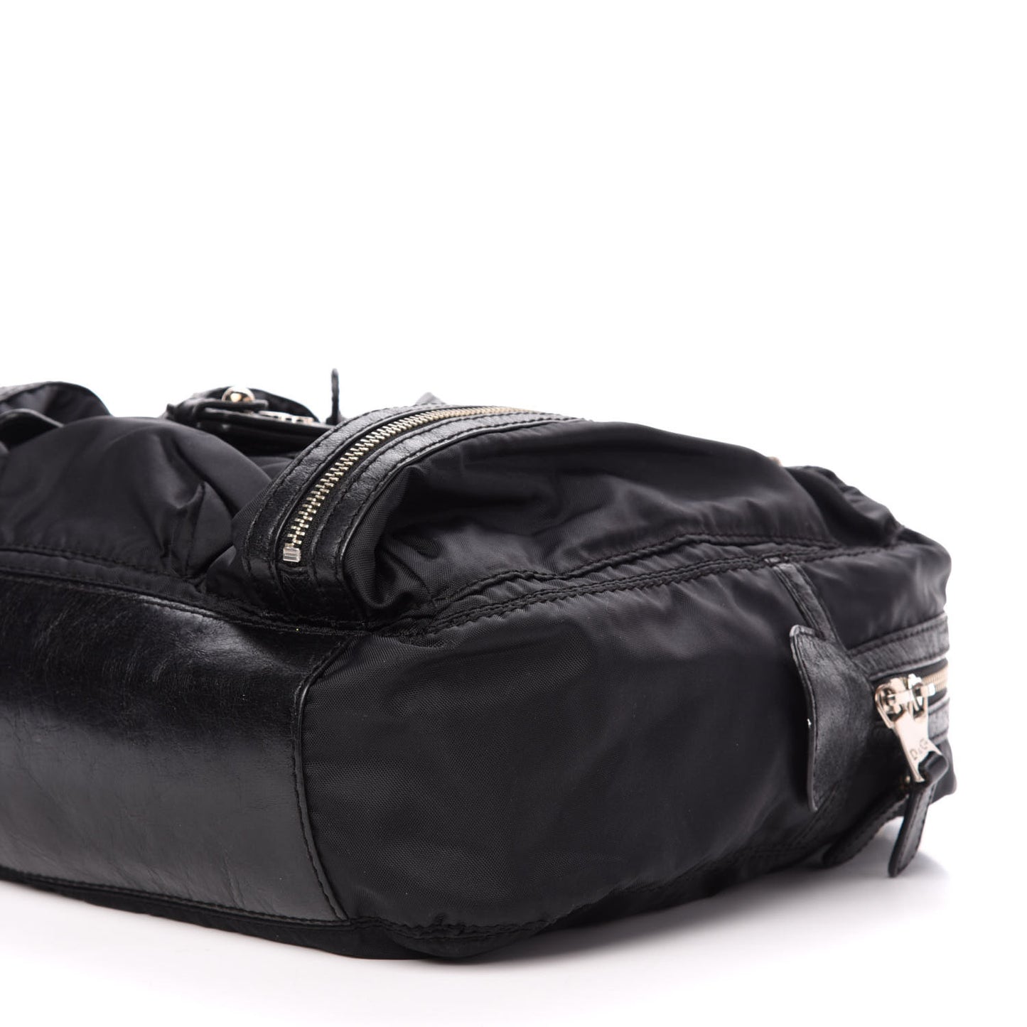 Nylon Mila Shoulder Bag Black