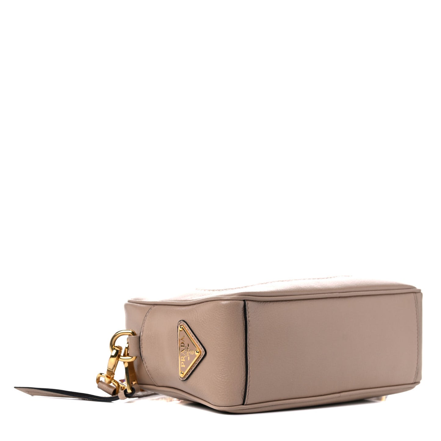 Glace Calfskin Embossed Logo Crossbody Cammeo