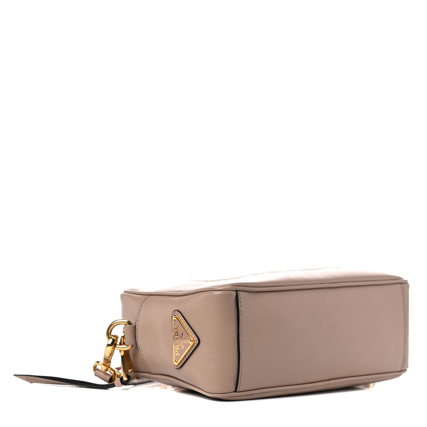 Prada Glace Calfskin Embossed Logo Crossbody Cammeo 3 of 8