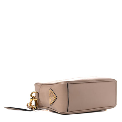 Prada Glace Calfskin Embossed Logo Crossbody Cammeo 3 of 8