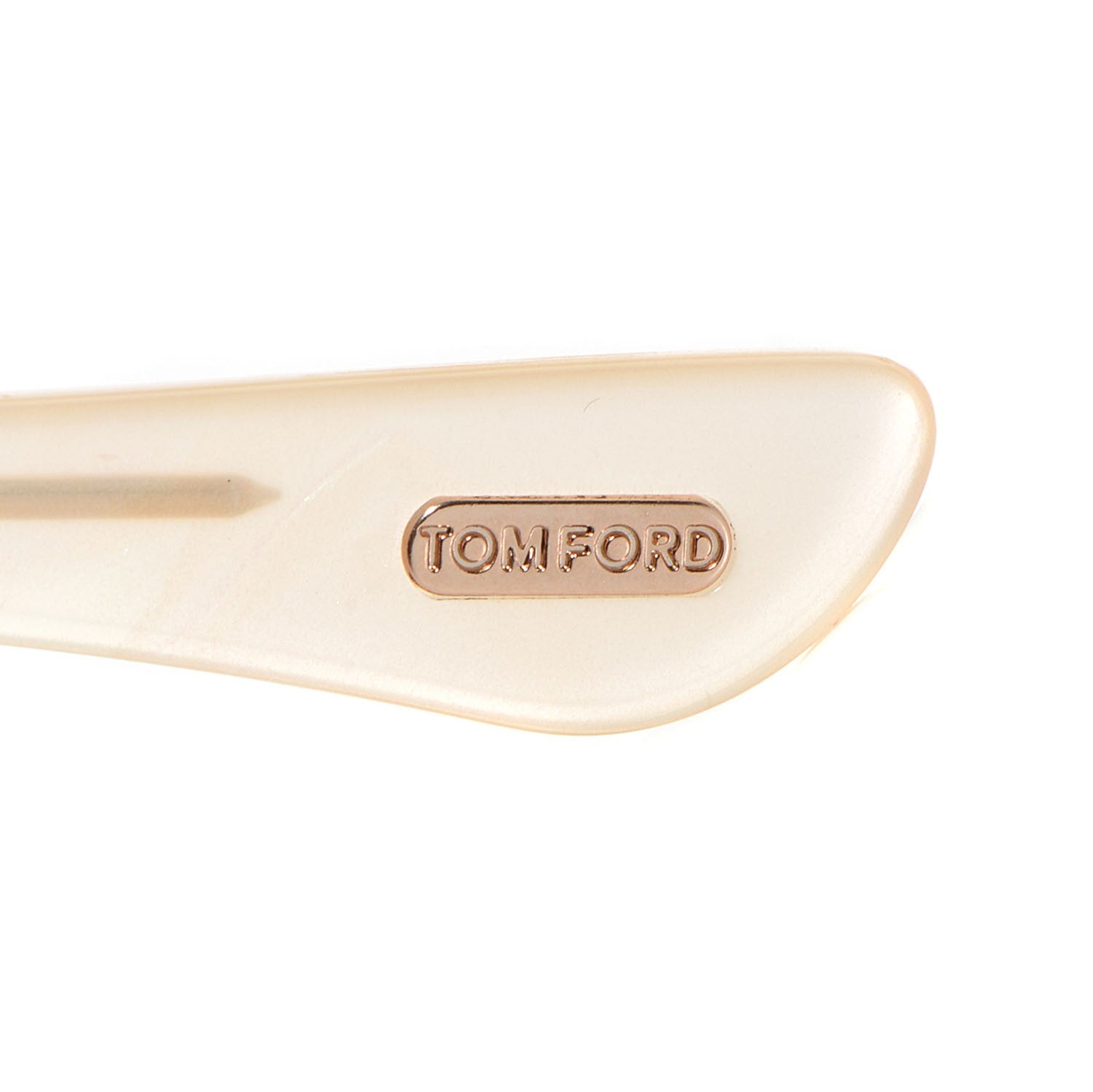 Tom Ford Chiara Round Sunglasses TF359 Pearl Opal Yellow 6 of 6