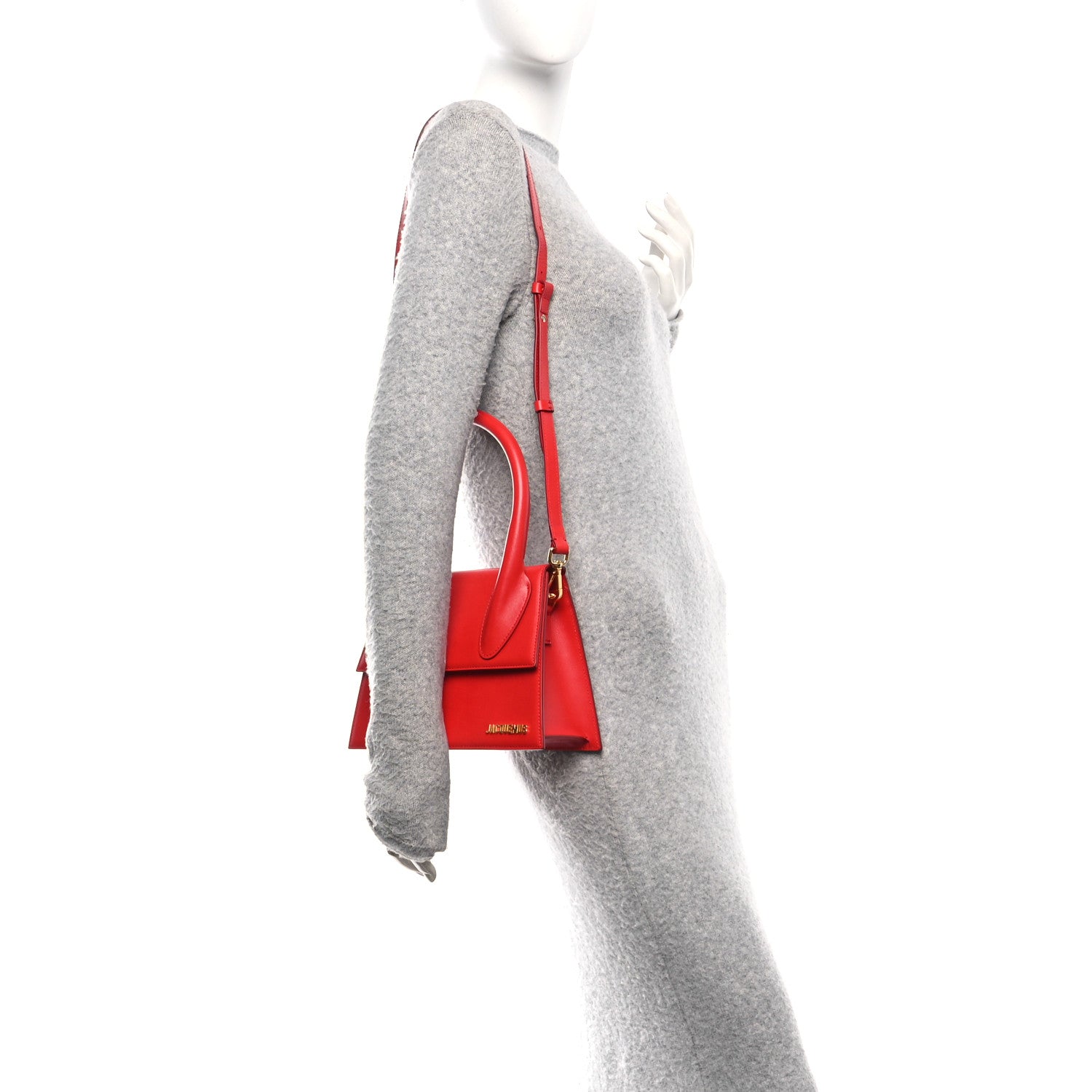 Jacquemus Smooth Calfskin Le Grand Chiquito Red 2 of 9