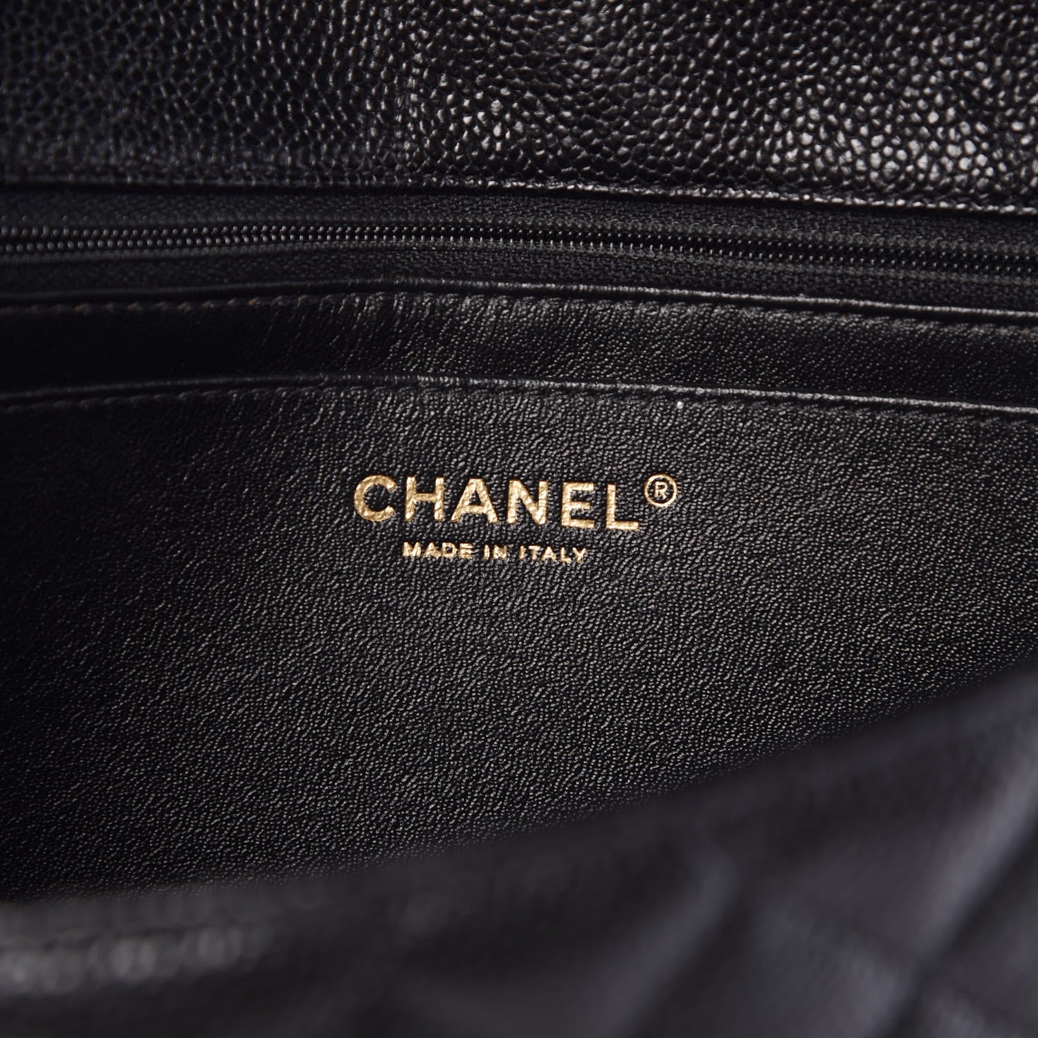 Chanel Crumpled Grained Calfskin Flap Black 7 of 9
