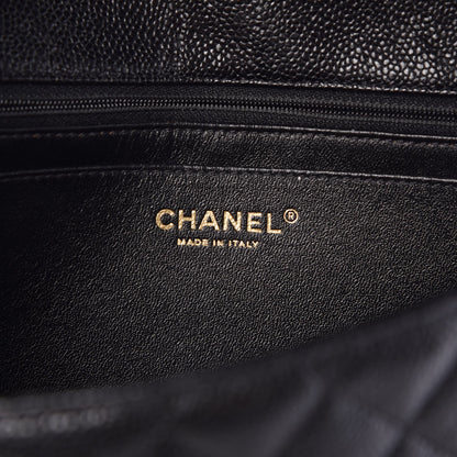 Chanel Crumpled Grained Calfskin Flap Black 7 of 9