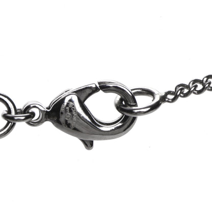 Chanel Pearl Enamel Heart CC Necklace Pendant Silver 6 of 6