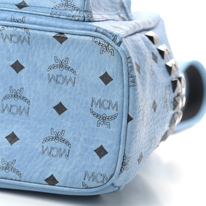 MCM Visetos Small Side Stud Stark Backpack Munich Blue 8 of 8