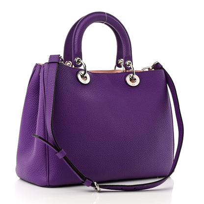 Christian Dior Bullcalf Medium Diorissimo Tote Purple 4 of 12
